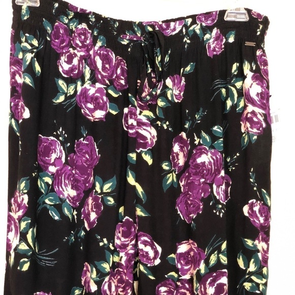 Volcom Women's Purple defiant One Floral Pants M - Picture 9 of 12